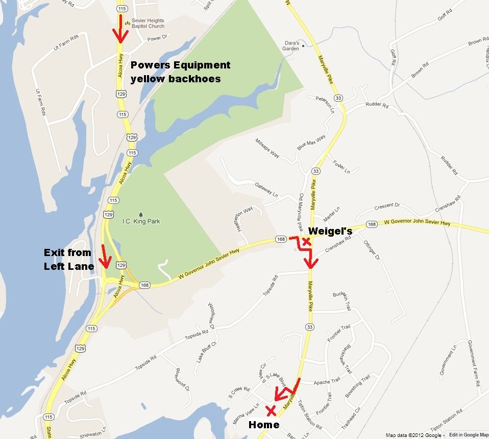 Directions to Henderson Home